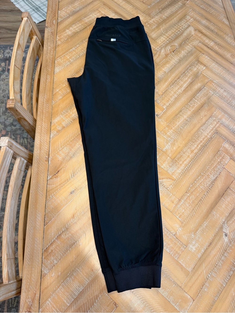Rhoback Black Athletic Joggers